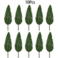 10Packs Model Pine Trees Green Plastic For O G Scale Railway Scenery Layout 15cm