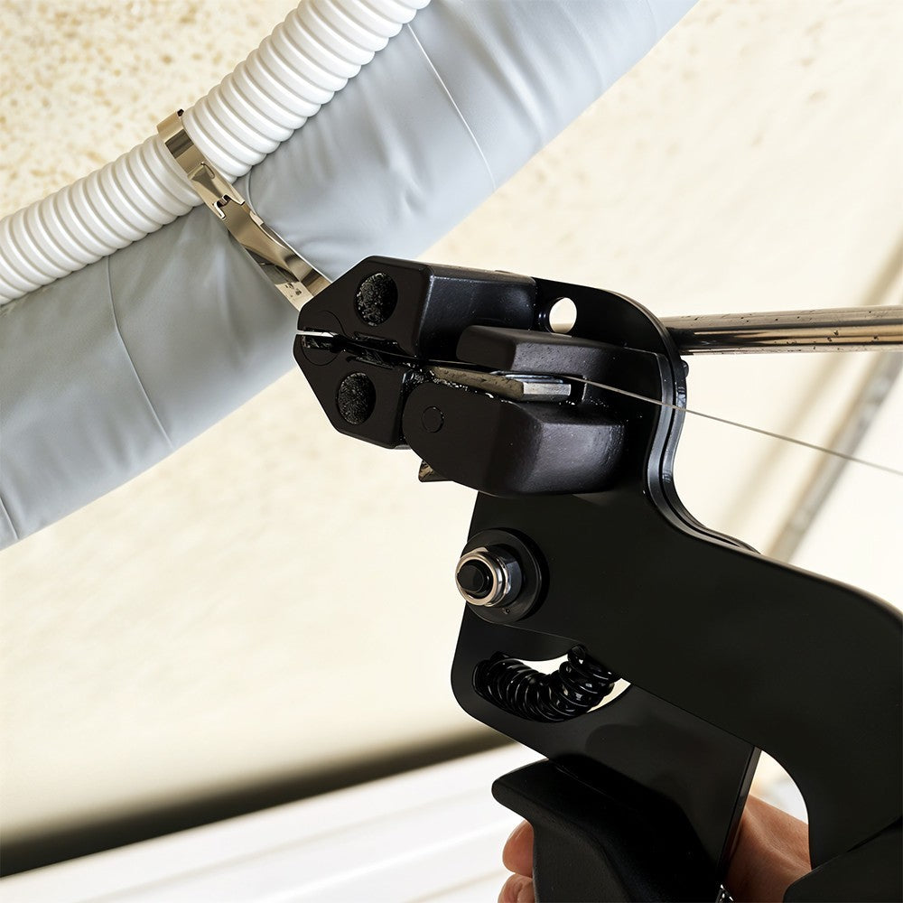 Stainless Steel Cable Tie Fasten Gun Crimper Metal Zip Tie Tensioner Cutter Tool