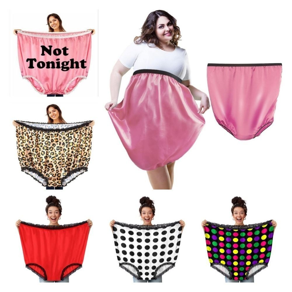 Plus Size Giant Novelty Undies, Oversized Spoof Gag Joke Panties for Adults