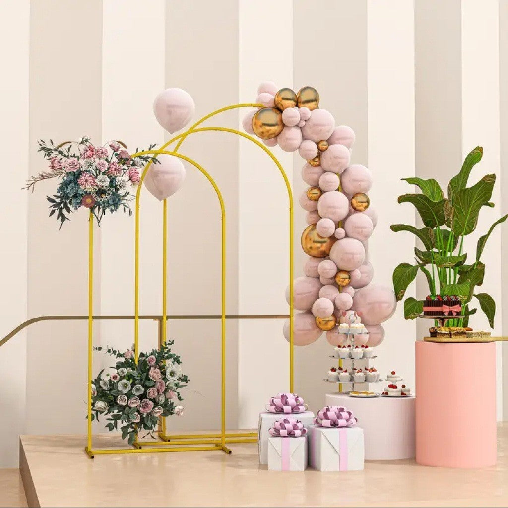 Large Wedding Arch Door Backdrop Stand Flower Display Frame Backdrop Metal Rack