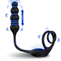 Men’s Anal Vibrator – Thrusting Prostate Massager Butt Plug Dildo Toy Lubricant