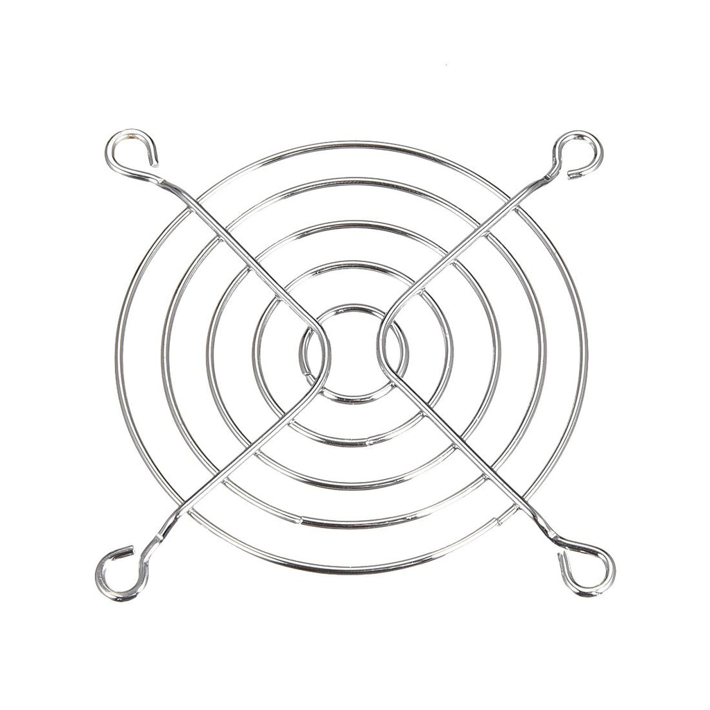 10pcs Finger Guard Metal Grill Protector for 80mm x 80mm Case Fan Silver Tone