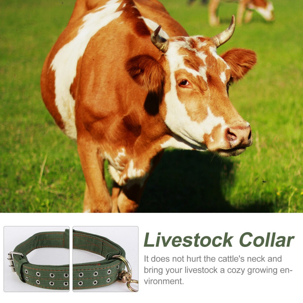 Cow Neck Strap Horse Tether Collar Tie Sheep Green Cattle Calf