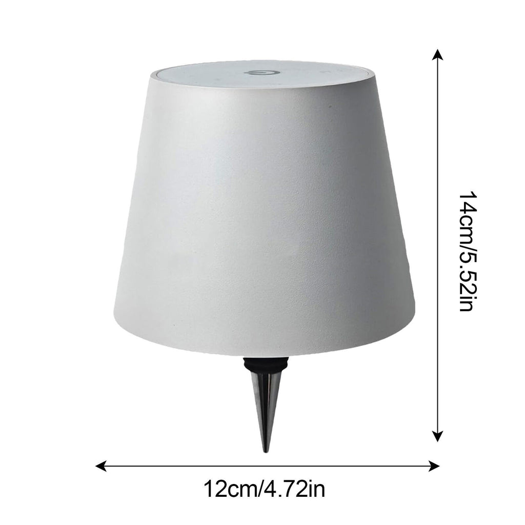 2*Wireless Bottle Table Lamp Touch 3 Color Stepless Dimming Night Bar Desk Light