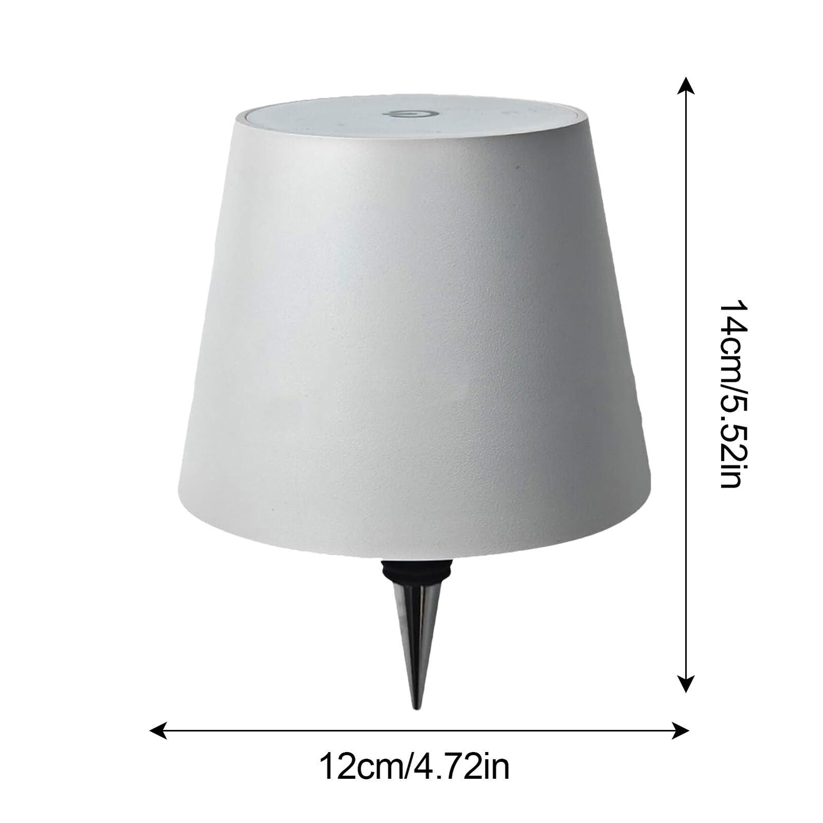 2*Wireless Bottle Table Lamp Touch 3 Color Stepless Dimming Night Bar Desk Light