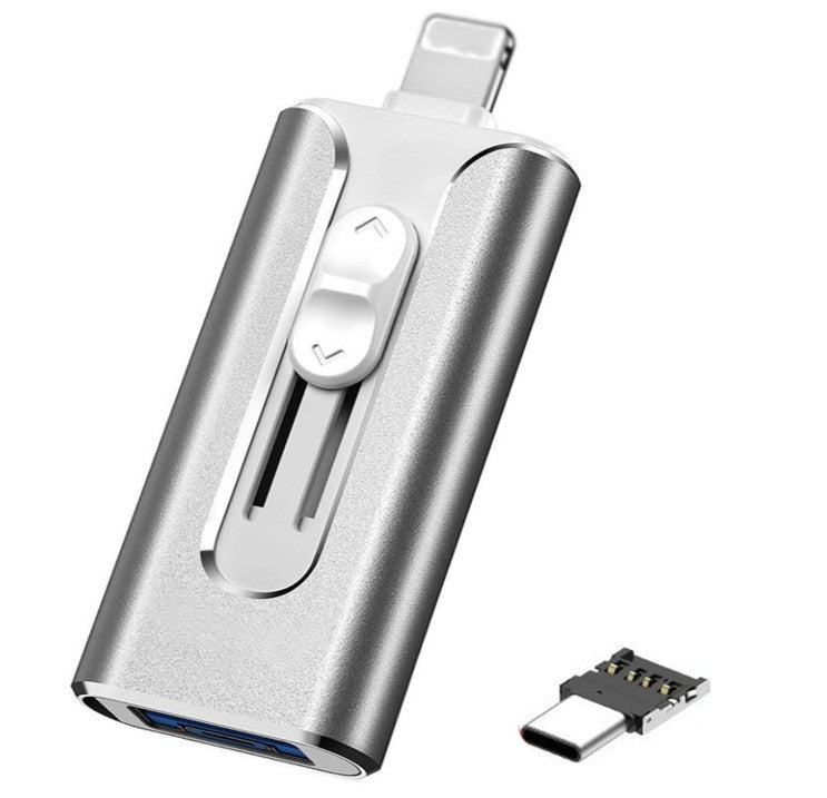 FileNest 4-in-1 USB Flash Drive for iPhone iPad,High Speed Photo Stick External