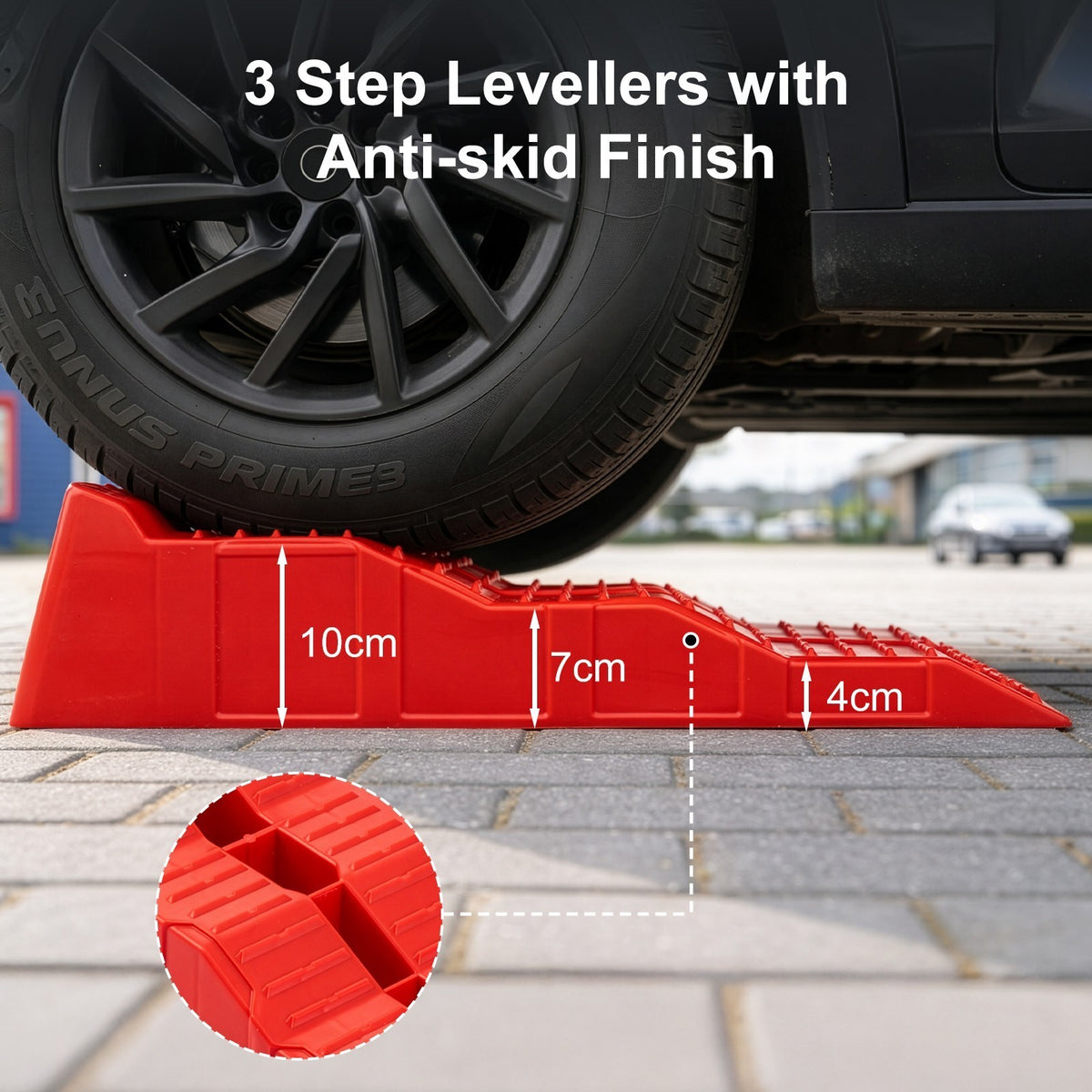 Car Ramp Caravan Levelling Ramp Set Motorhome Ramps Heavy Duty Chocks/Blocks