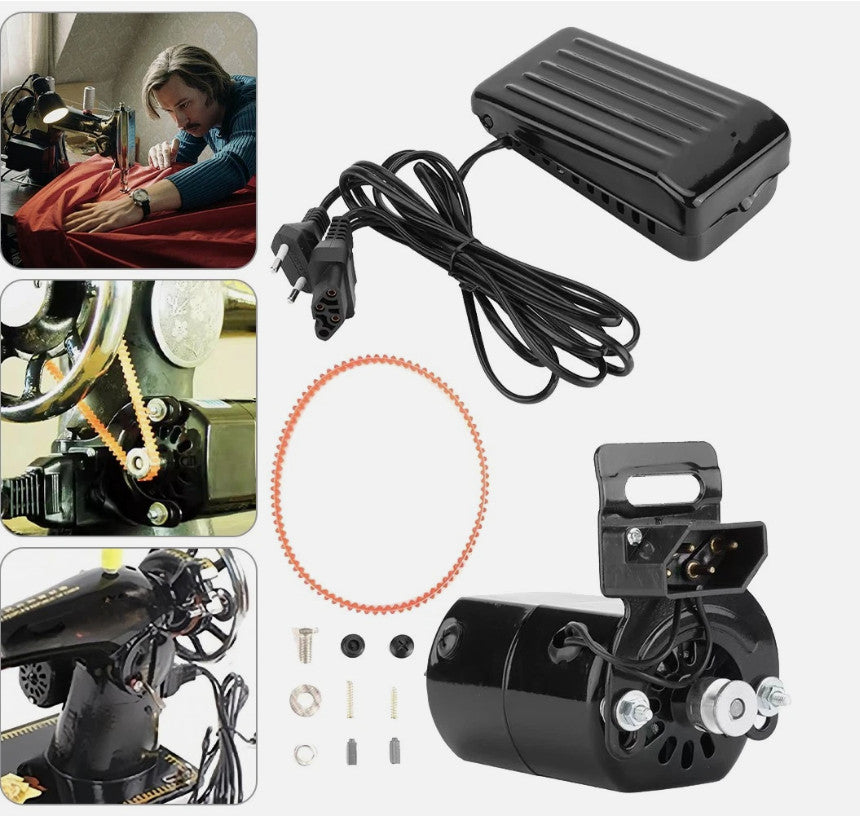 180W Sewing Machine Motor Replacement Foot Pedal Control For Household Machines