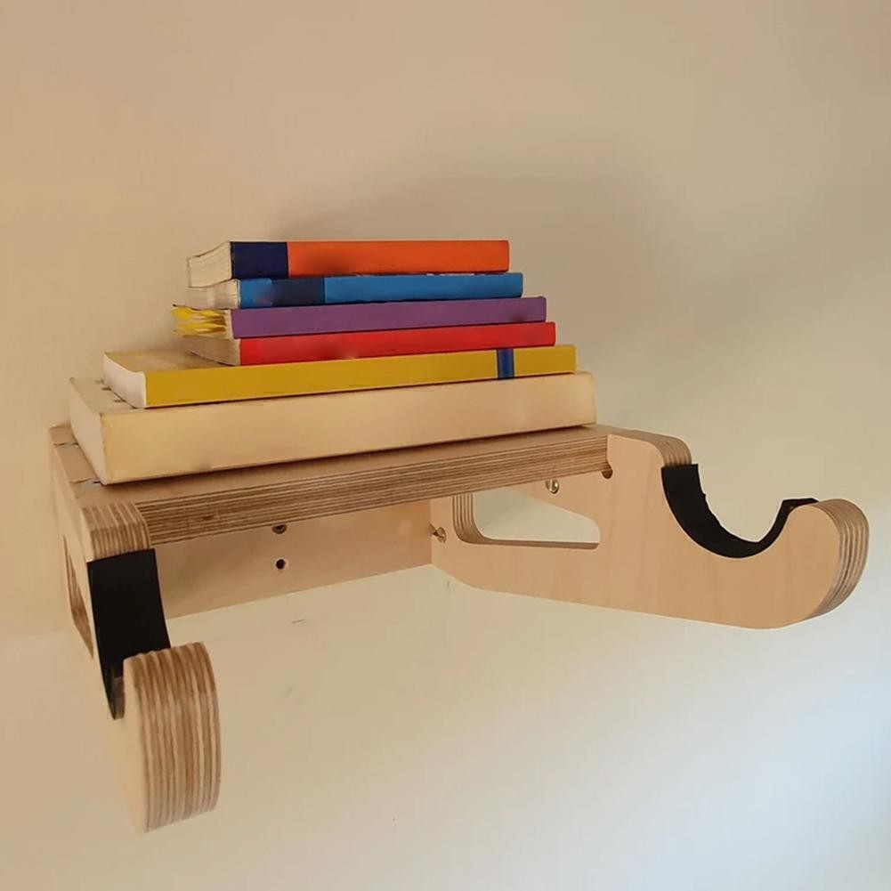 Wooden Bicycle wall mount inner storage rack for racing bikes/mountain bikes