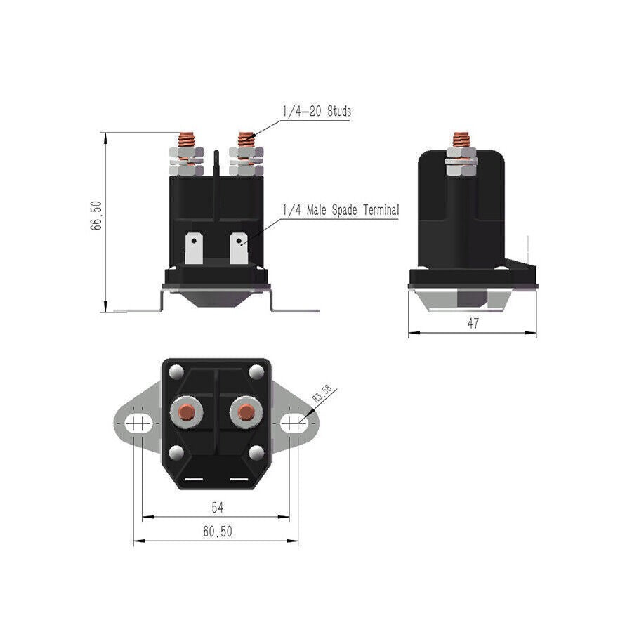 Starter Solenoid 44814801 For COUNTAX WESTWOOD Ride On Lawnmowers Lawn Tractor