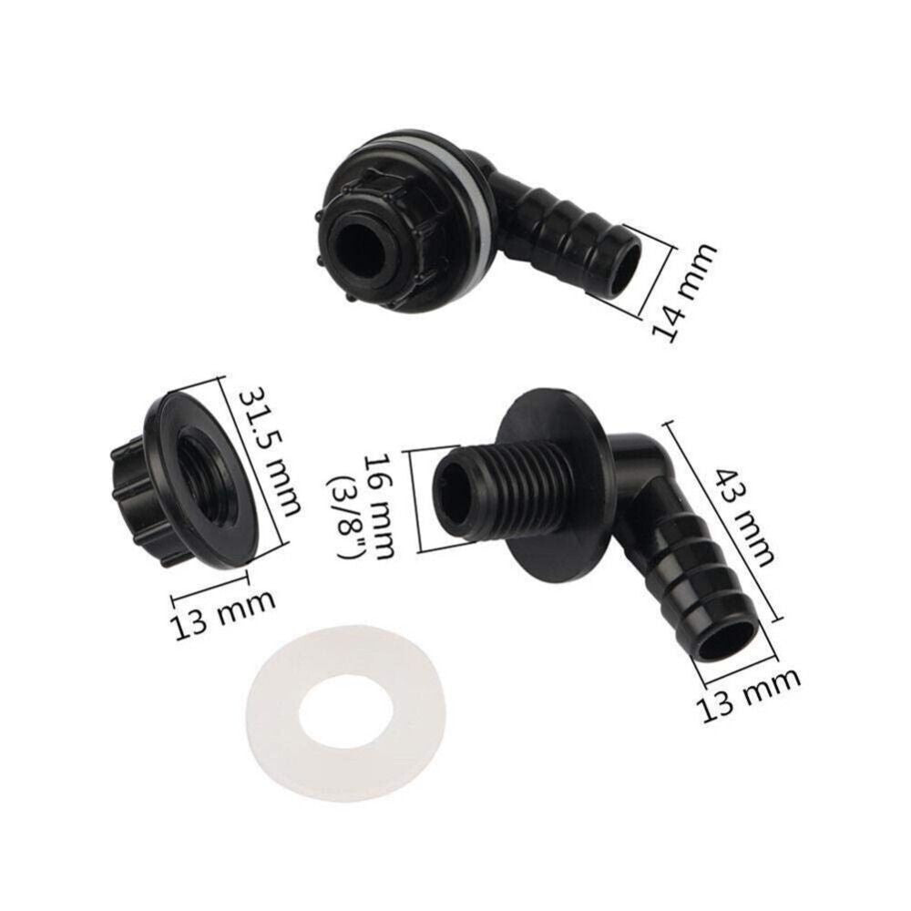 Plastic Elbow Connector Water Tank Outlet Connector  Water Tank