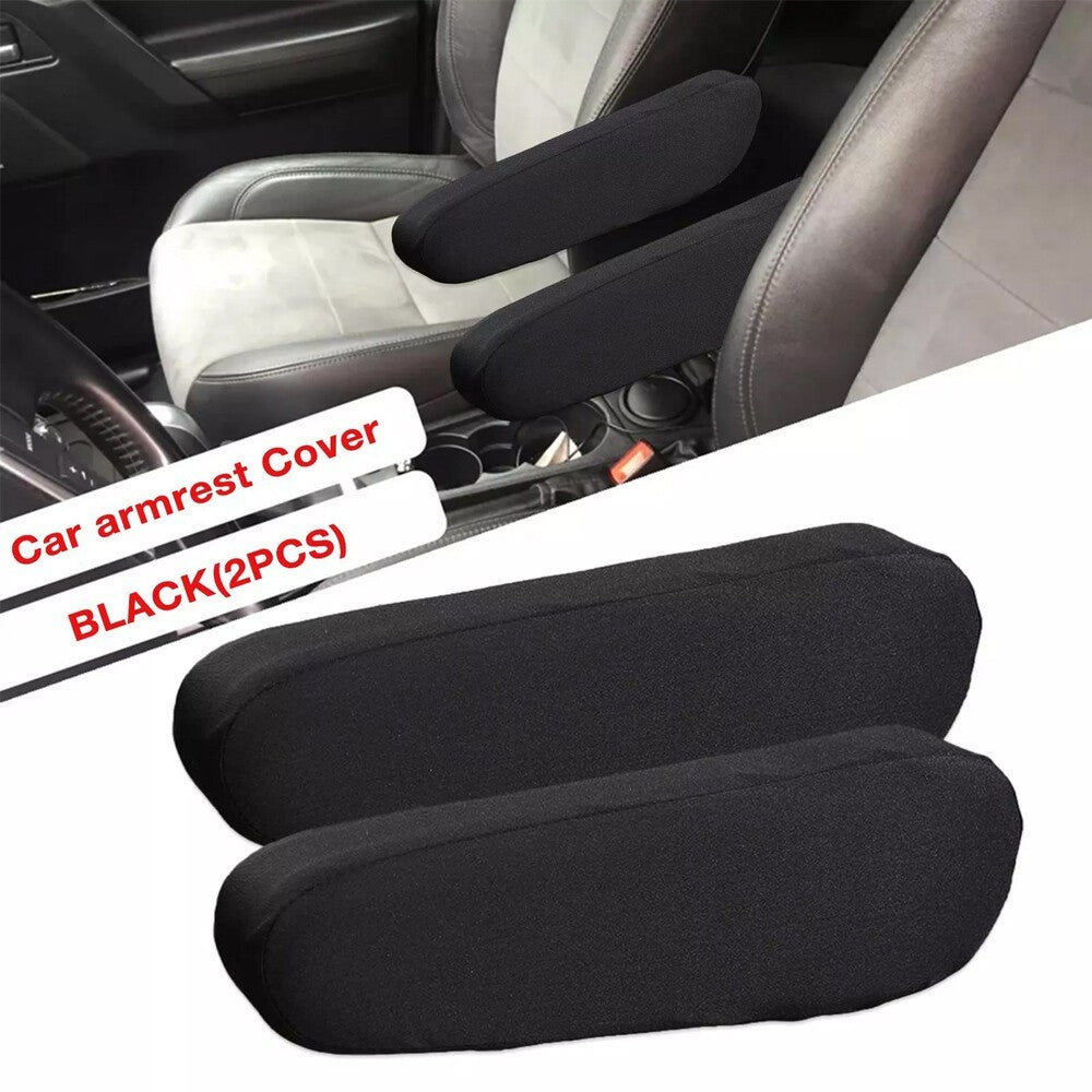 2x Elastic Fabric Vehicle Car Interior Seat Armrest Cover Protector Universal ✅