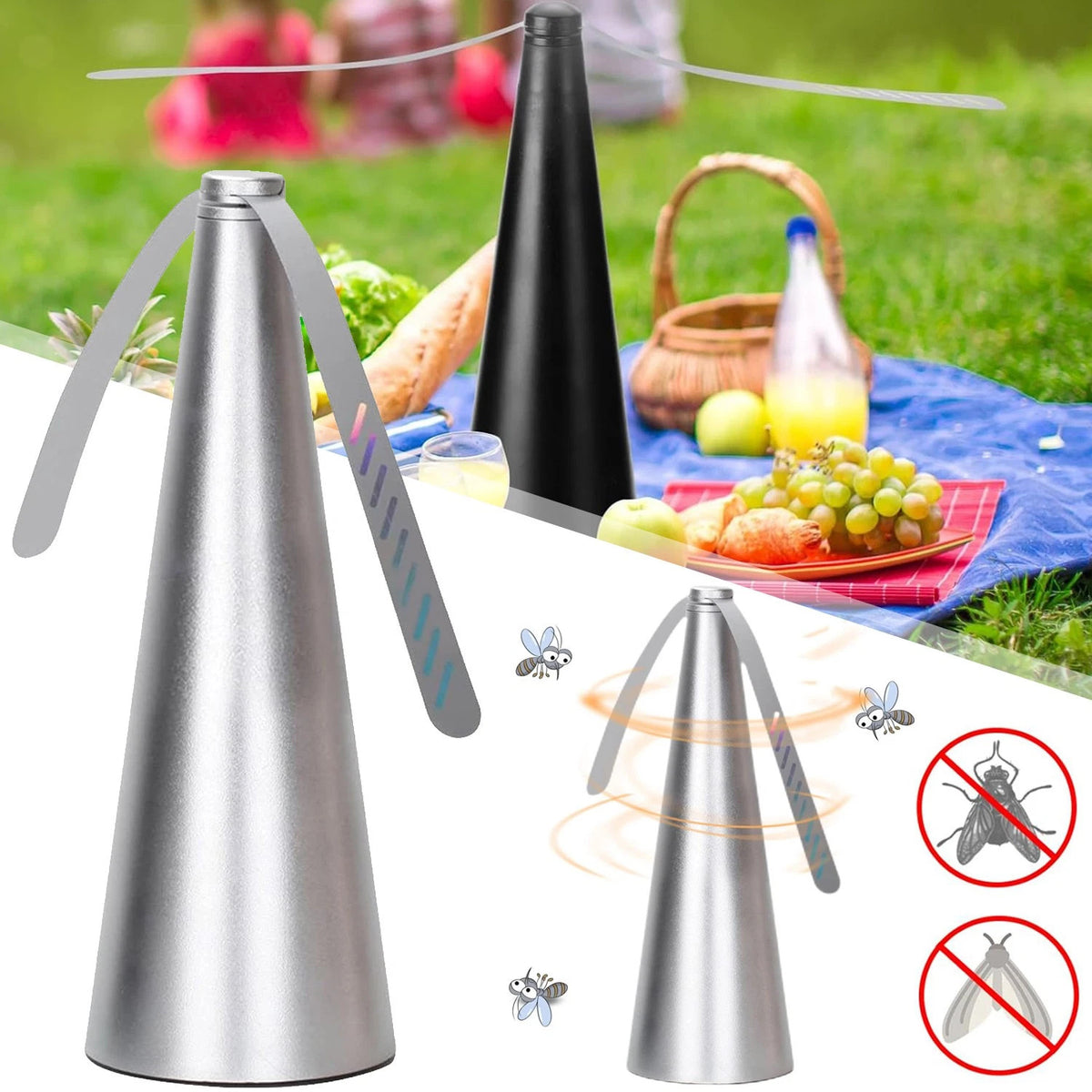 1 Pc Fly Repellent Fan for Tables Insects Repellent Fan Food Protector Fan
