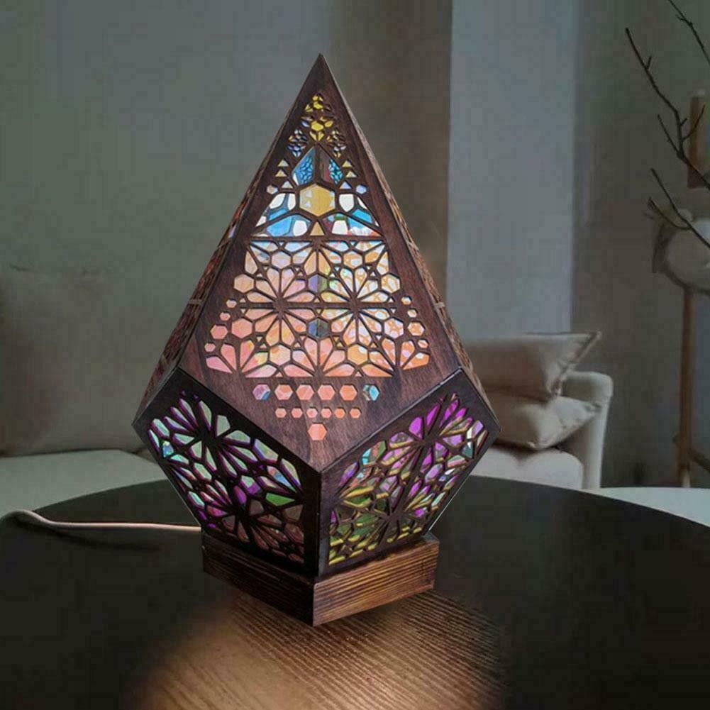 Moroccan Mosaic  Bohemian Colorful Table Bedside Lamp Light Lamp