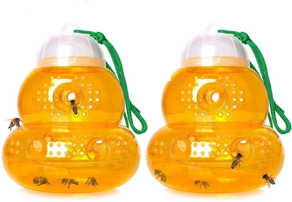 2 X Wasp Trap Hanging Garden Wasp Bee Trap Catcher Hornet