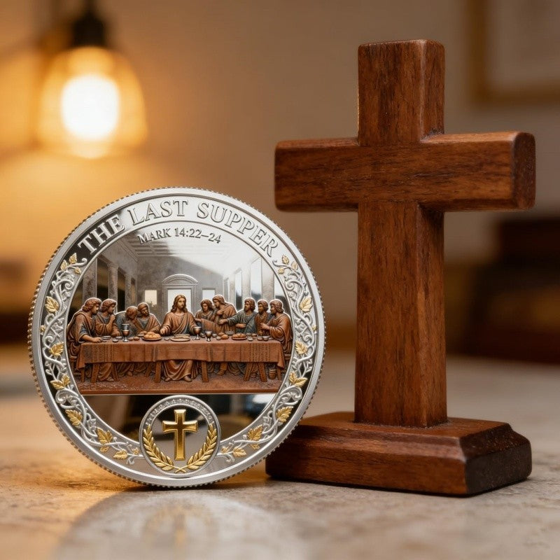 The Last Supper Christian Commemorative Challenge Coin, Christian Faith Gift