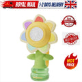 Kids Electric Bubble Machine Toy Automatic Sunflower Dancing Light Boys Girls