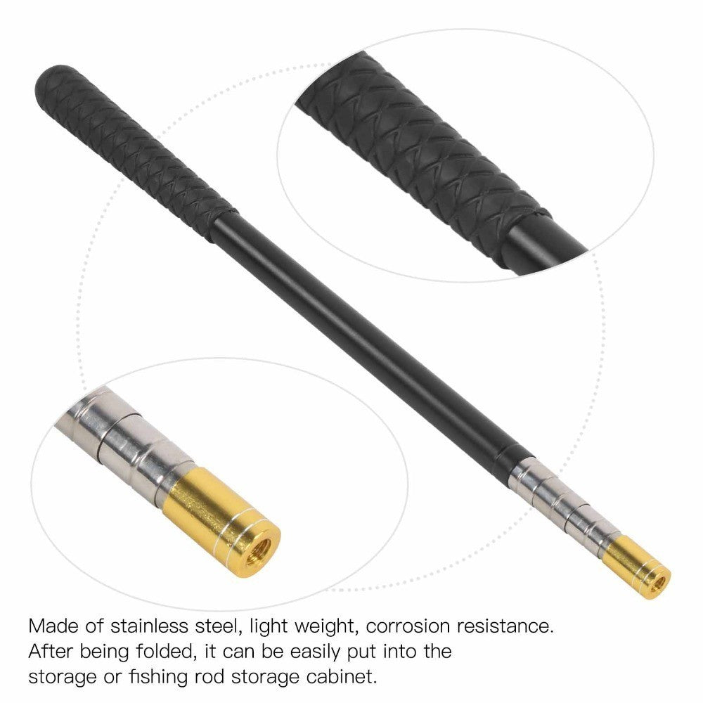 5 Sections Extendable Fishing Pole Fishing Landing Net Handle  Fishing Tools