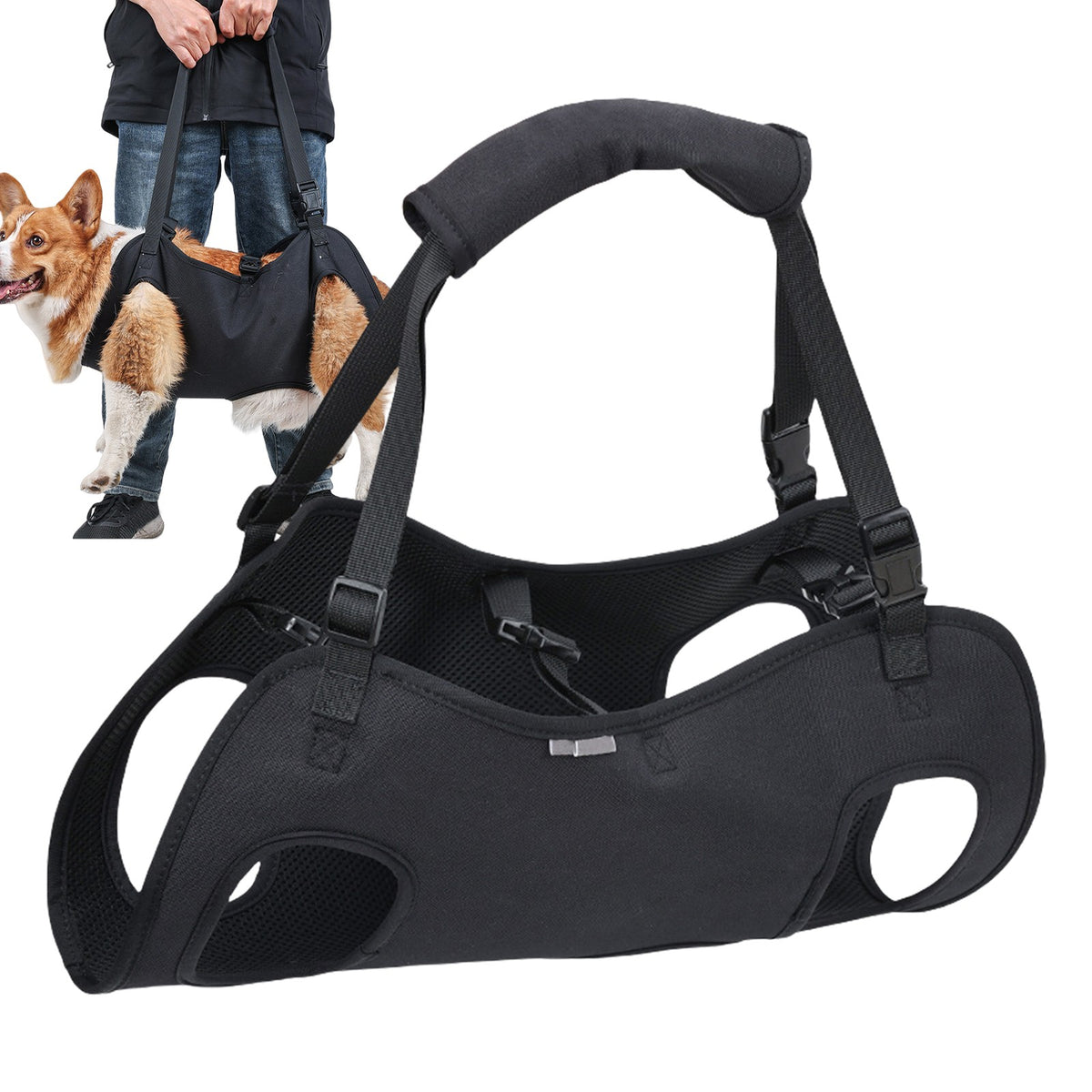 Adjustable Dog Lift Harness Dog Sling For Large Dog Leg Support Dog Carry Sling