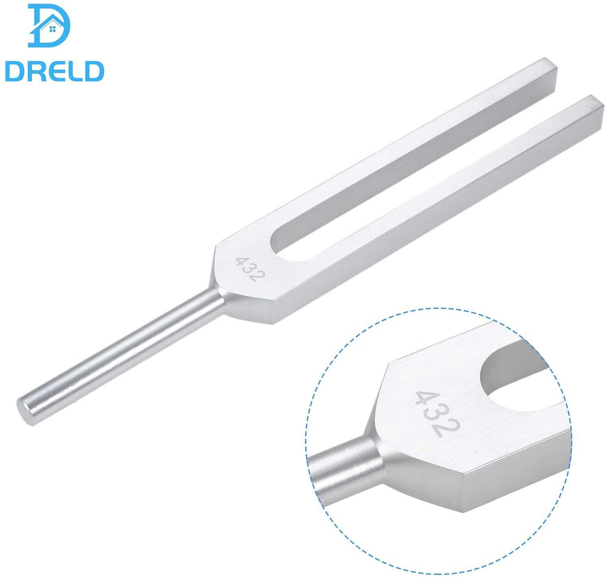 432 Hz Tuning Fork Kit Stress Relief Sound Therapy Musical Mind Body DNA Healing