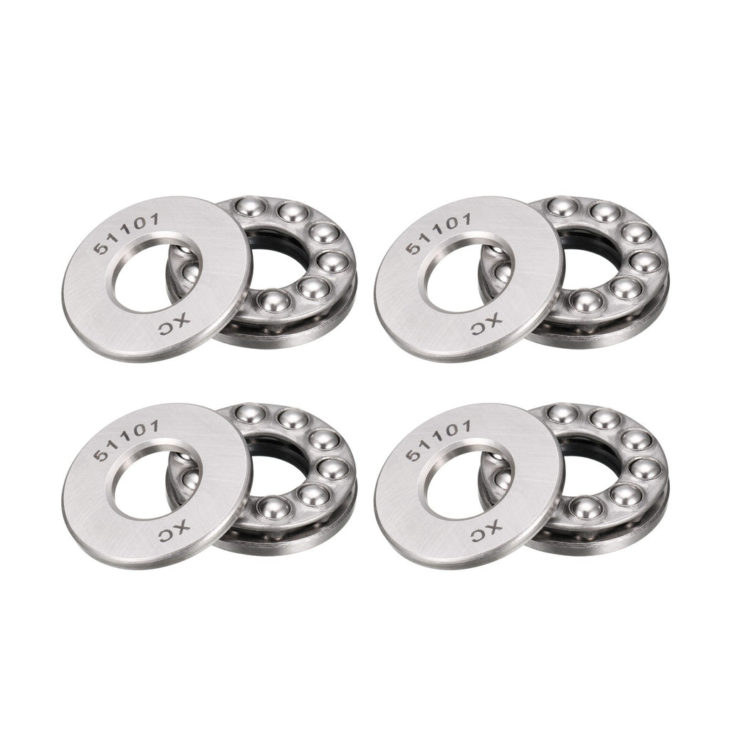 8pcs F10-21M Thrust Ball Bearings 10mmx21mmx7mm Chrome Steel Single Direction