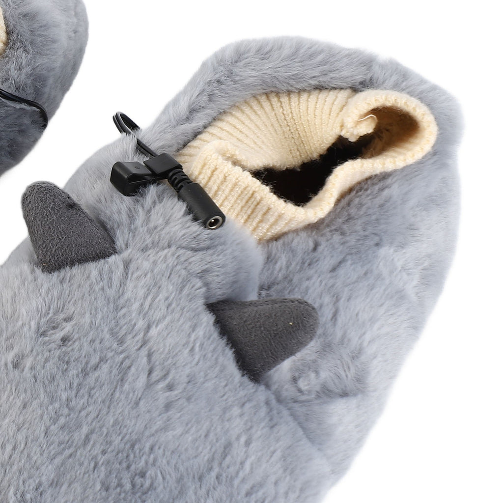 USB Heated Slippers Soft Winter Foot Warmer For Men