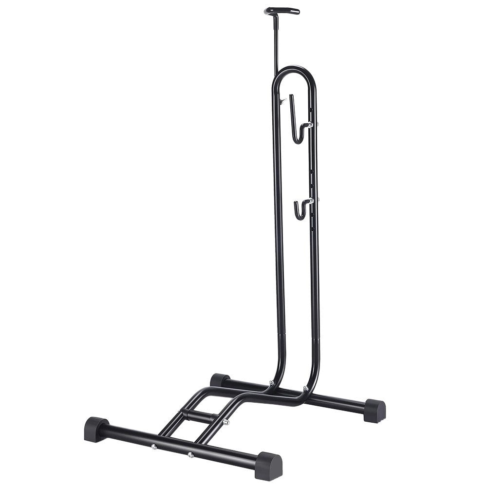 Upright Bike Stand Premium Vertical Adjustable Bicycle Floor Parking Rack Stand
