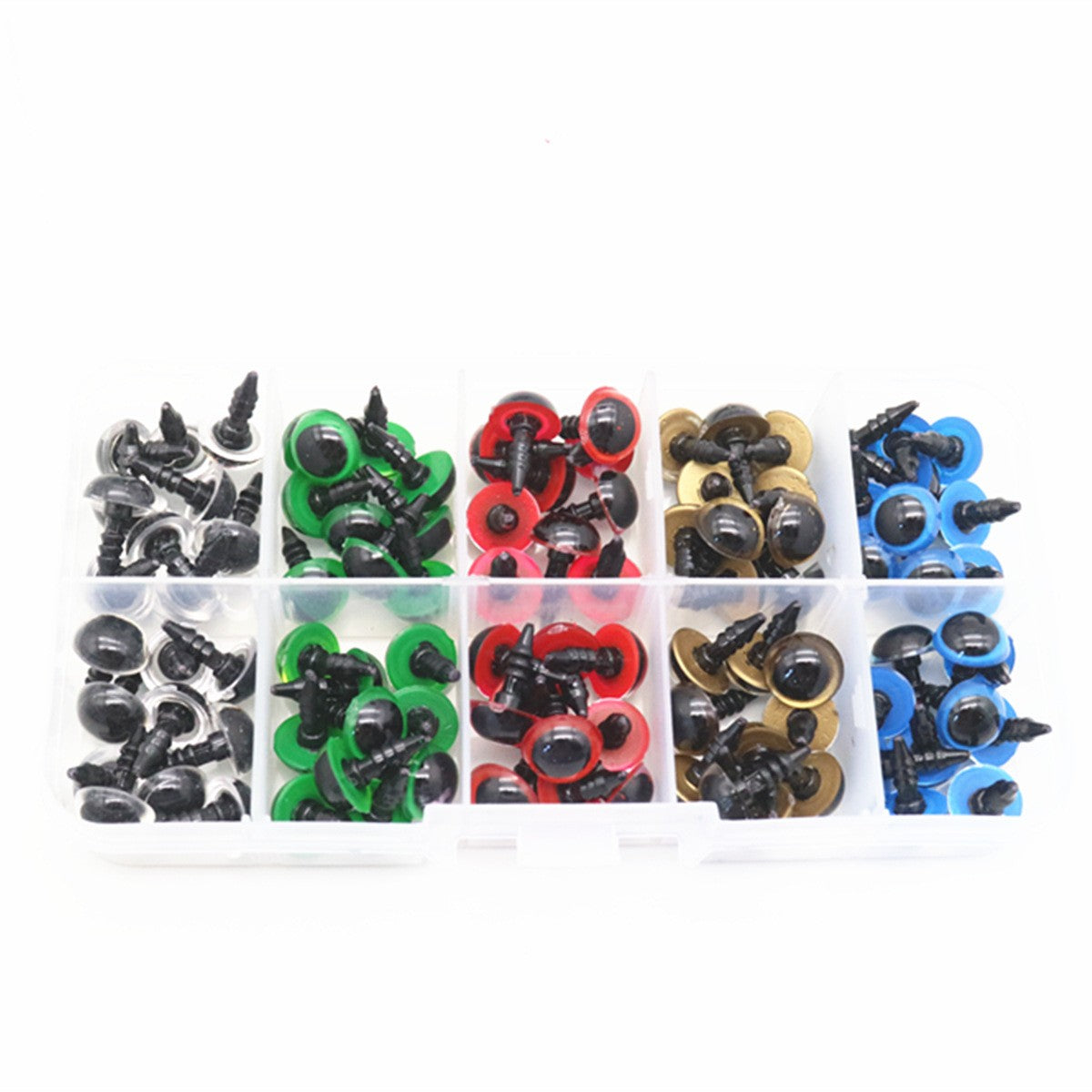 100PCS Safety Noses Eyes and Washers For Soft Toys Teddy Bear Doll Making Craft