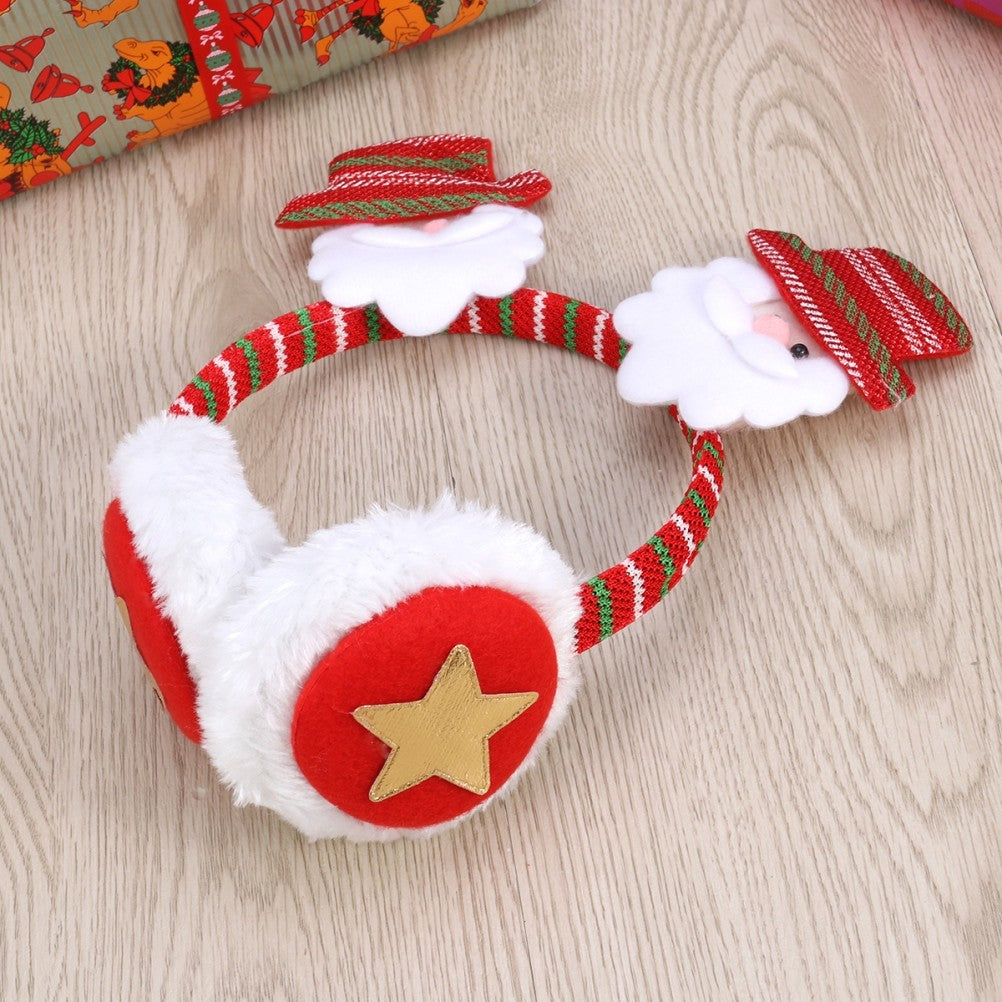 Christmas Earmuffs Furry Ear Warmer Winter Ear Covers Christmas Costume
