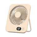 Portable Small Mini Turbo FAN Rechargeable Desk Fan Quiet 5 Speed Table Cooling