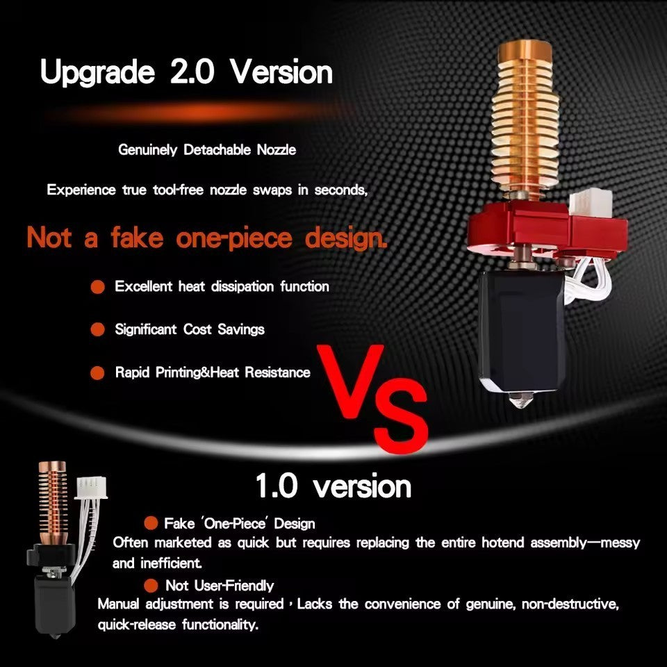 3D Printer For Flashforge Adventurer 5M/5M Pro Hotend Kit 0.4mm Nozzle Parts