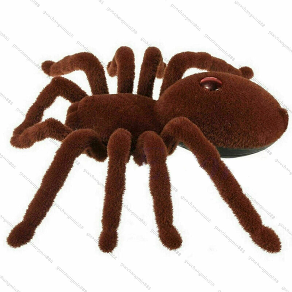 RC Tarantula Plush Spider Scary Prank Toy Infrared Remote Control for Children