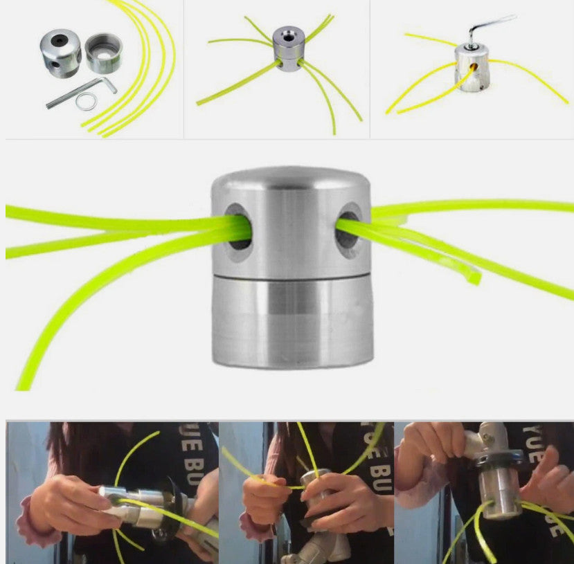 Universal Petrol Trimmer Head Replacement Strimmer Bump Feed Line Spool Cutter