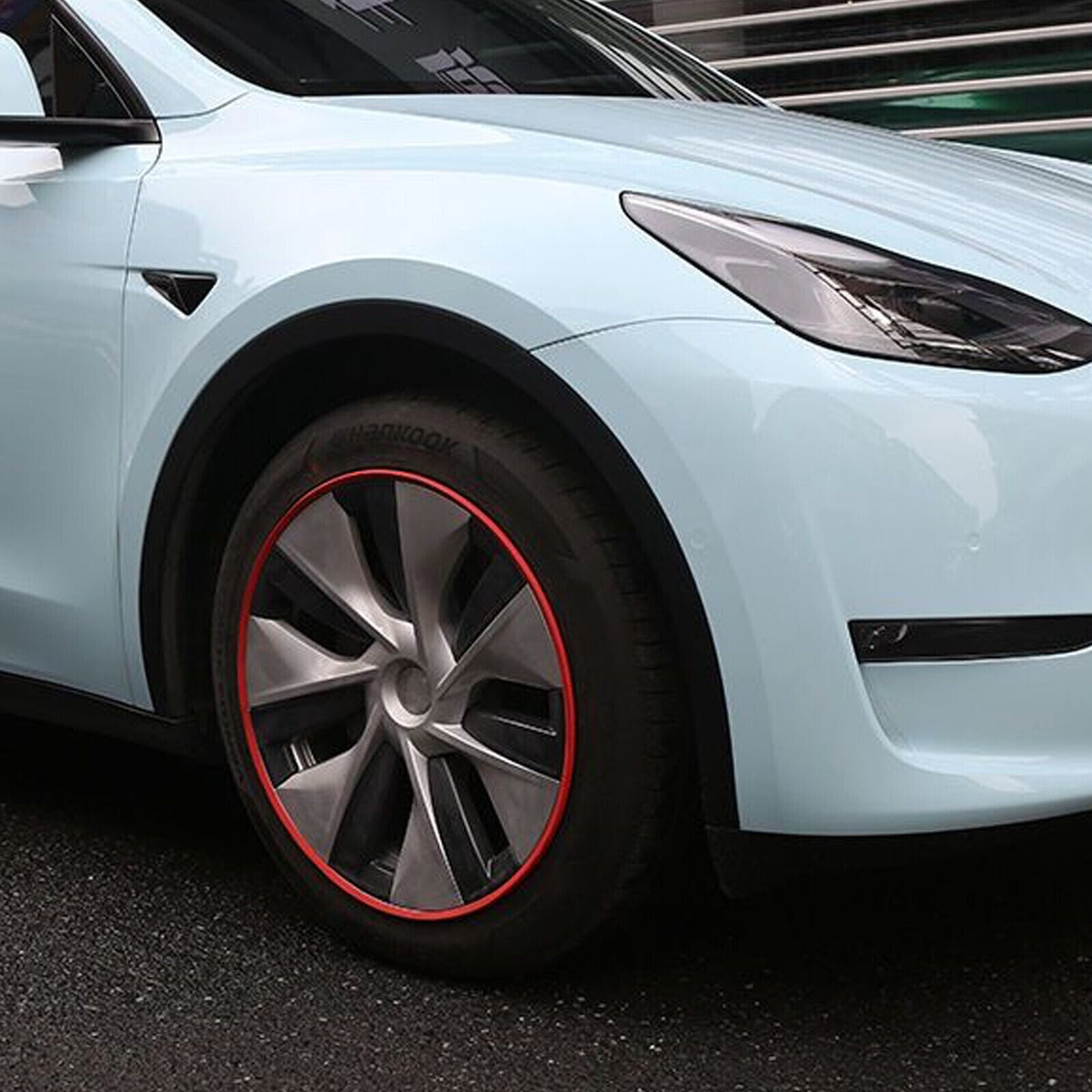 4Pcs Kit 16-20 Inch Car Wheel Hub Rim Trim Tire Ring Guard Strip Protector