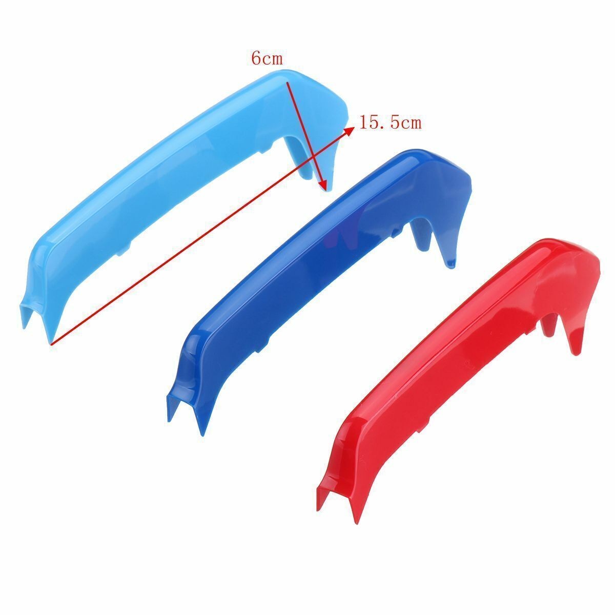 3pcs M Sport Kidney Grill Grille Strip Cover Clip For BMW 1 Series F20 F21 12-14