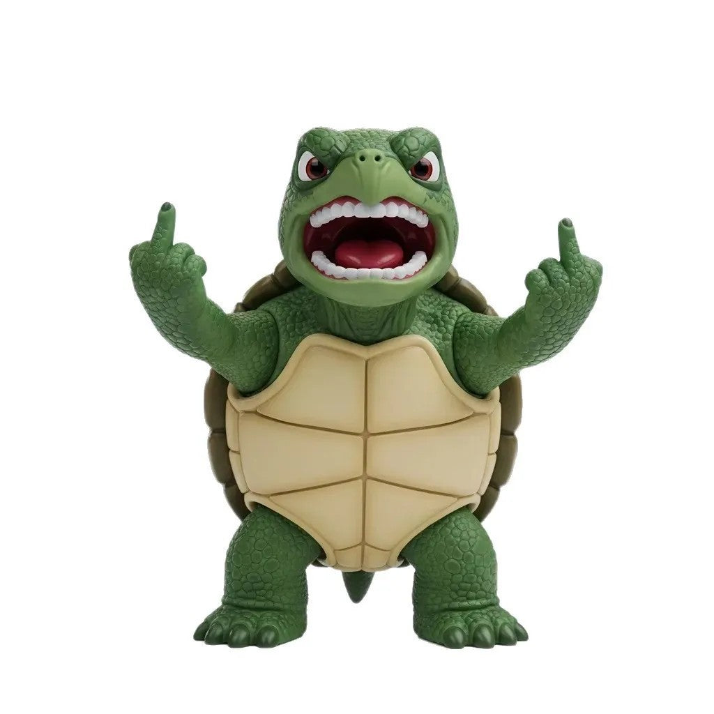 Funny Middle Finger Angry Animal Statue Office Desktop Ornament Home Decor
