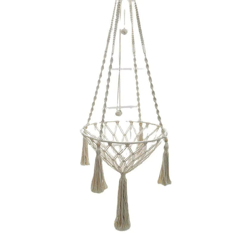 Winter Pet Hammock Cat Swing Hand Woven Cotton Rope Cats Hanging Basket  Kitten