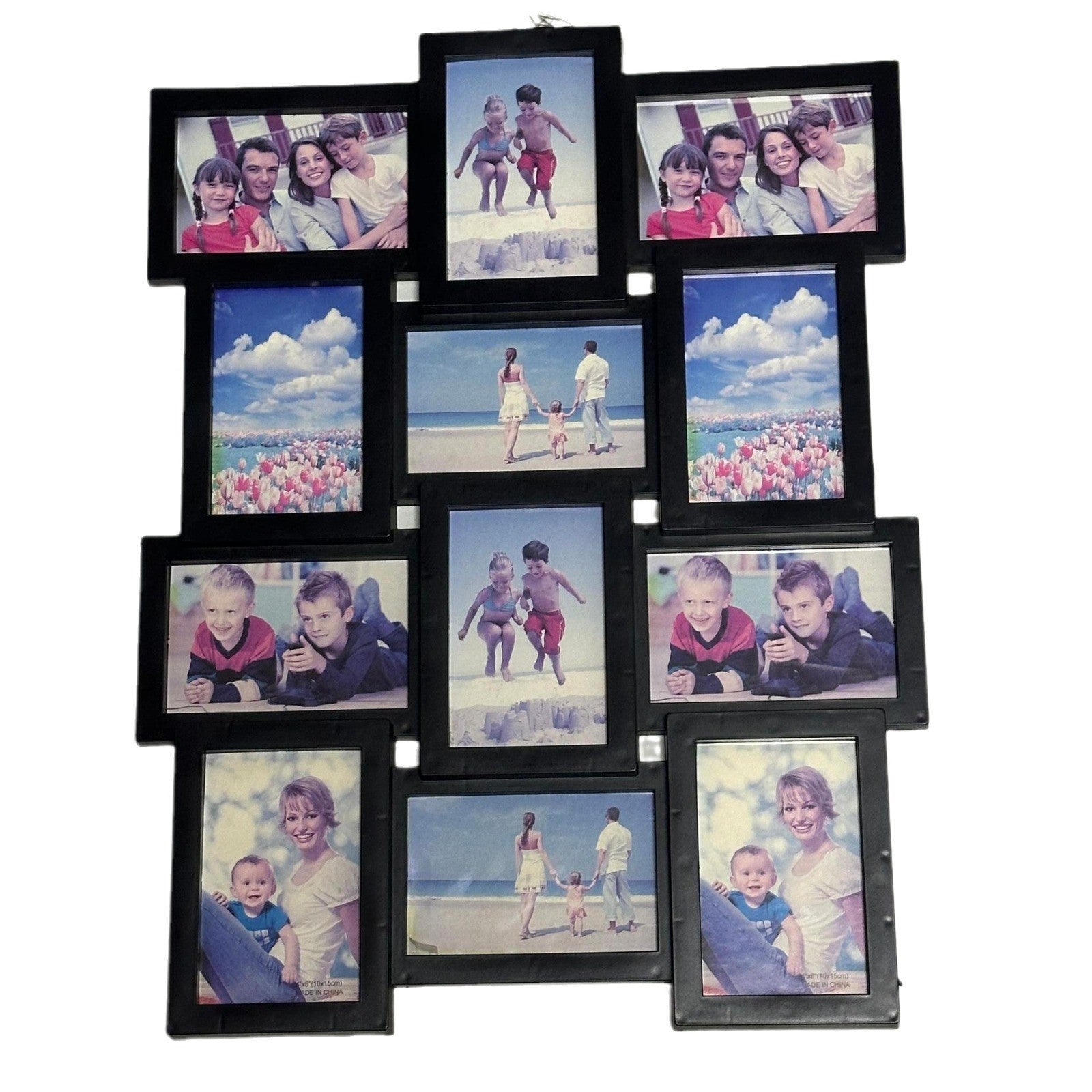 Multi Picture Frame Collage Aperture Photo Frames Holds 12 - 6''x4'' Photos Set