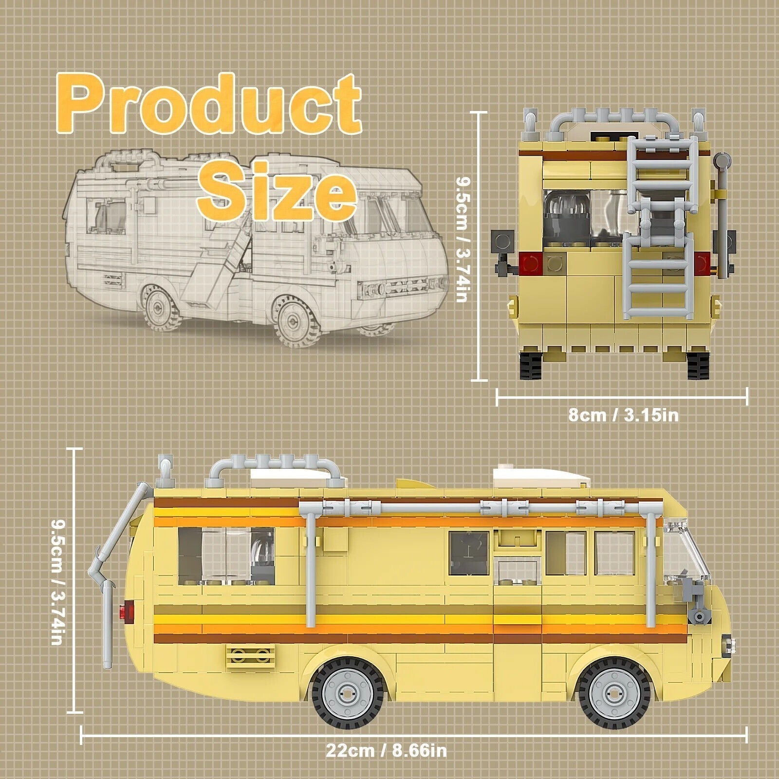 Building Blocks Set for Break Bad Car House Van Model Bricks Kit Toys Kids UK