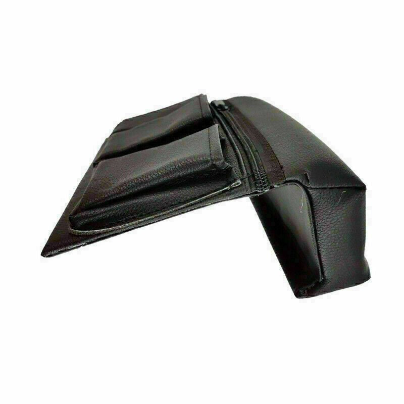 Car Window Armrest Hanging Bag Storage Box Pocket Organizer Phone Holder Black -