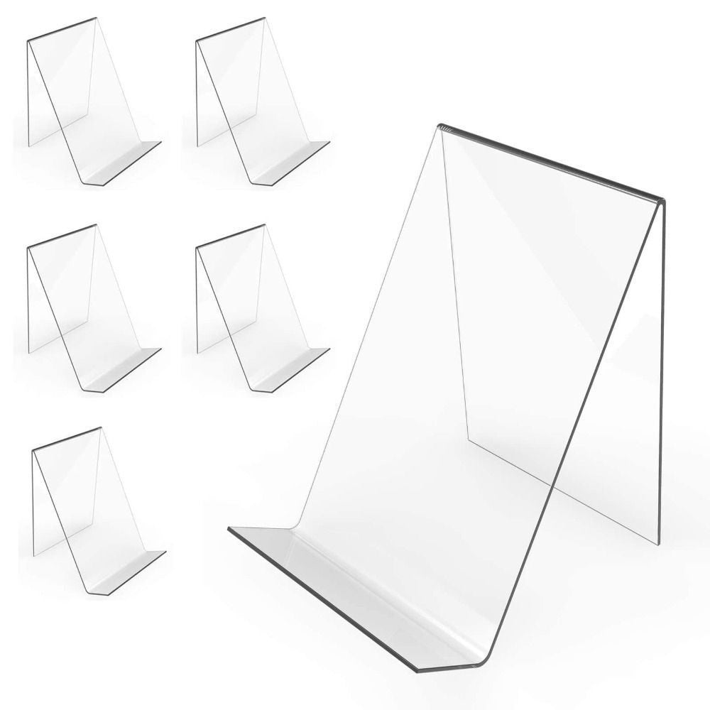 Clear Easel Acrylic Display Stand Tablet Holder Fashion Book Shelf  Notebooks