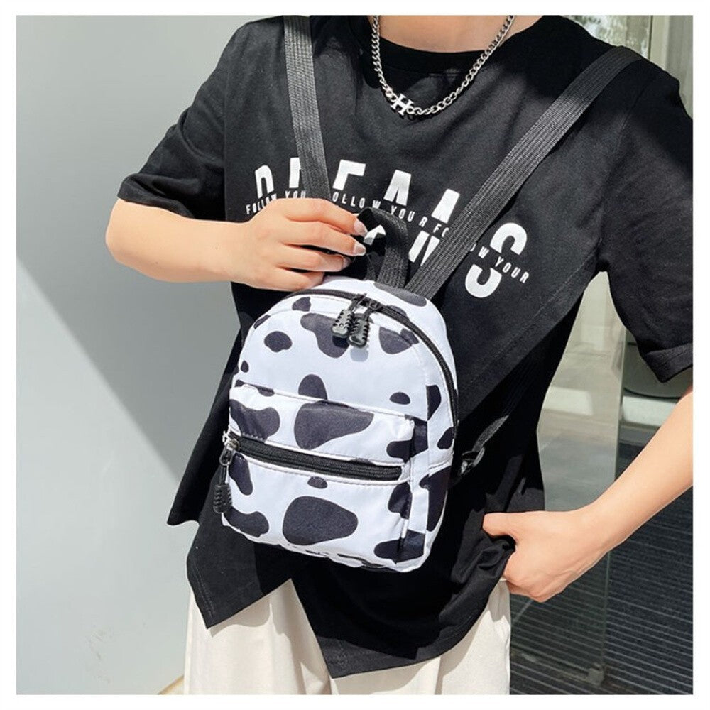 Women Ladies Small Mini School Backpack Travel Cute Canvas Shoulder Bag Rucksack