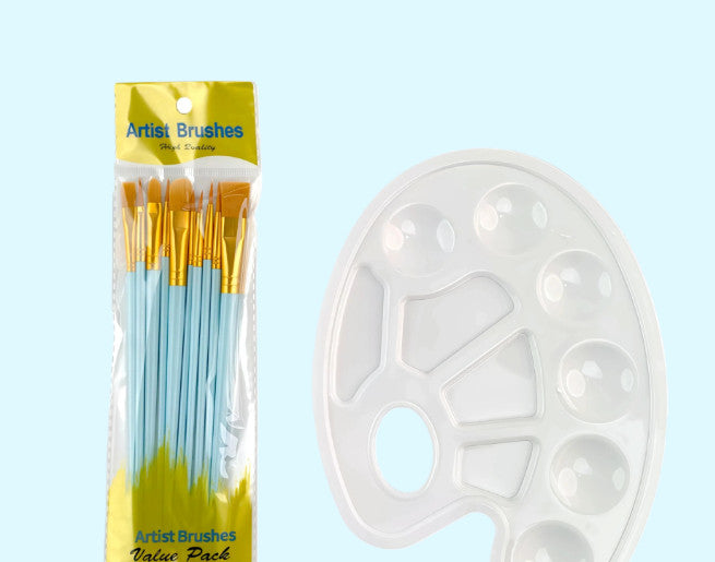 1 Set of Pigment Mixing Plates Drawing Lightweight Painting Painting Accessories