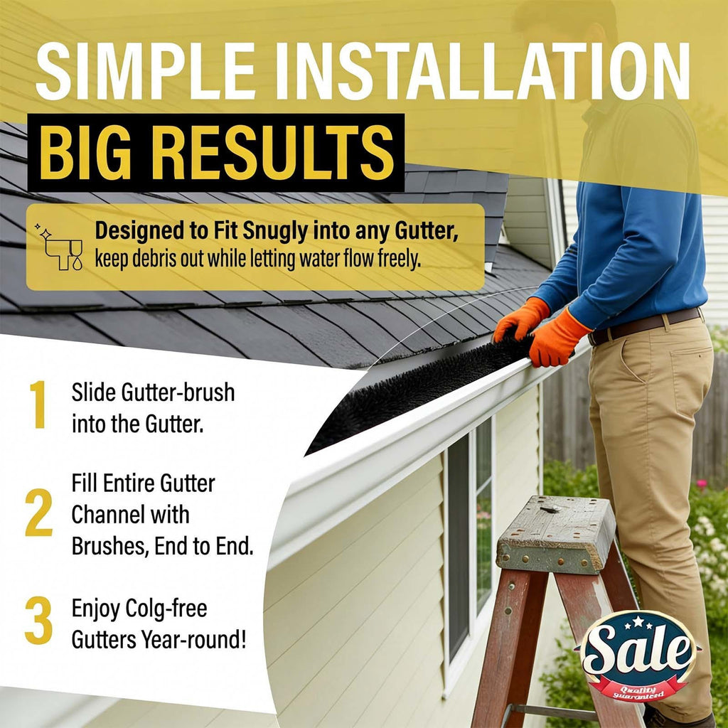 Gutter Brush Leaf Guard Highest Quality Drain Filter Shield protection 4-16M