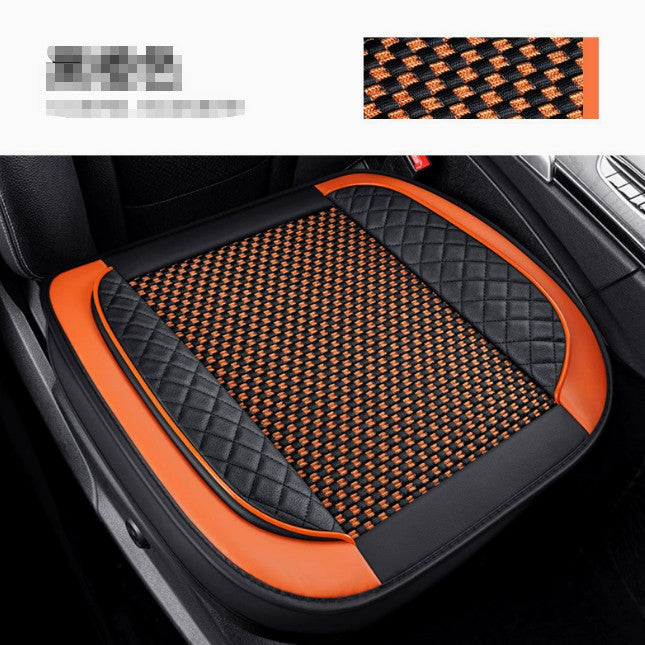 Car Full Surround Front Seat Cover Breathable PU Leather Cushion Mat Universal.*