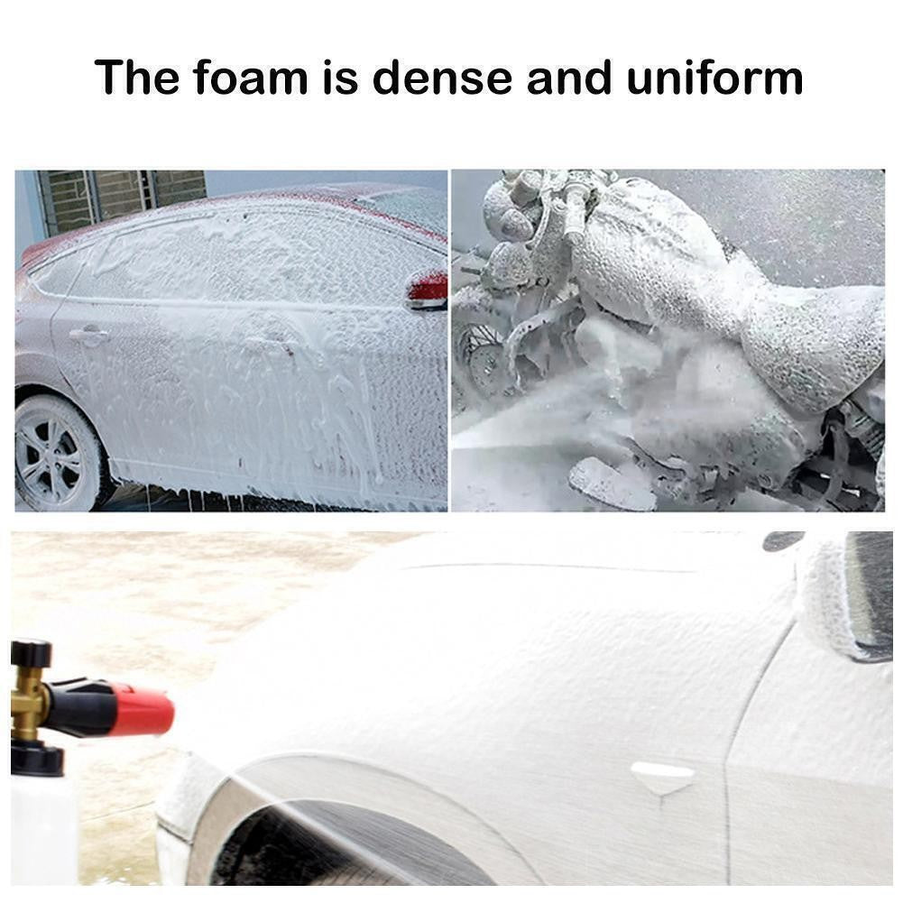 Snow Foam Lance 1/4" Quick Connect Pressure Washer Gun Soap Cannon 1L Bottle