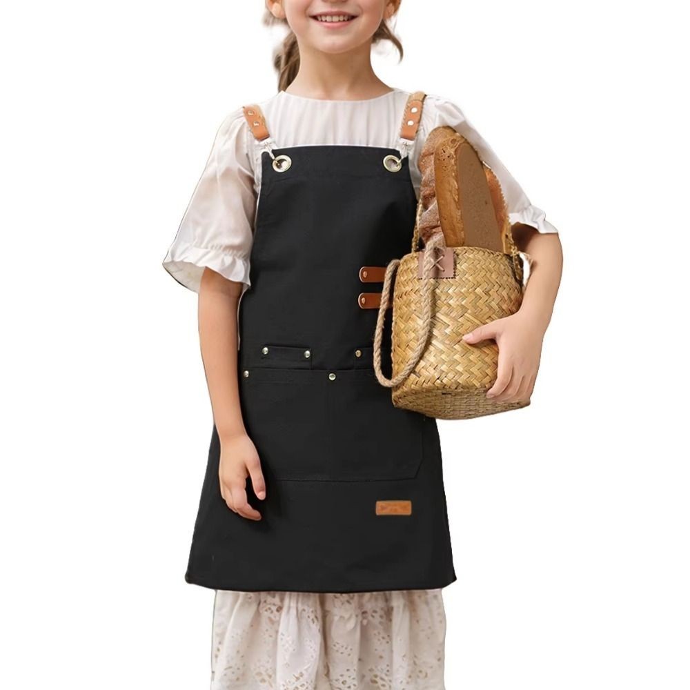 Lightweight Kids Cooking Apron Minimalist Kids Chef Costume  Household Use