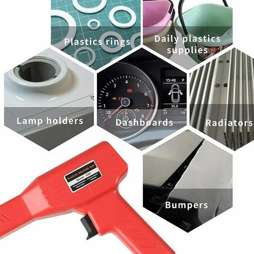 Hot Stapler Plastic Welder Gun Car Bumper Fender Repair Welding Kit with Staples