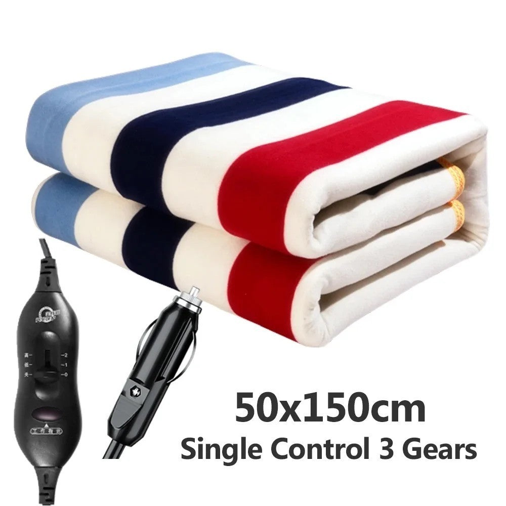 12V Car Electric Heating Blanket for Camping Trucks Off-Road Vehicles