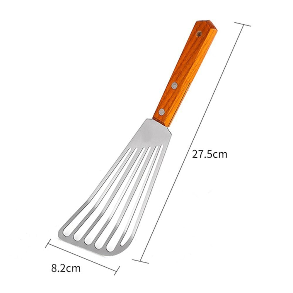 Stainless Steel Fish Spatula Slotted Turner Frying Spatula Leaky Shovel